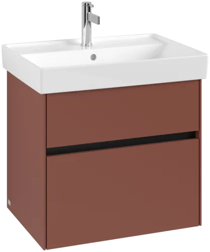 Bild von VILLEROY BOCH Collaro Waschbeckenunterschrank, 2 Auszüge, 604 x 546 x 444 mm, Wine Red #C00900AH