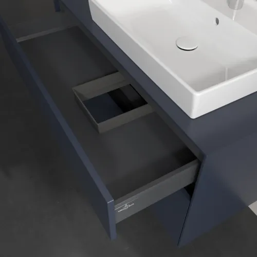Obrázek VILLEROY BOCH Collaro vanity unit, with lighting, 2 pull-outs, 1000 x 548 x 500 mm, Marine Blue / Marine Blue #C018B0VQ