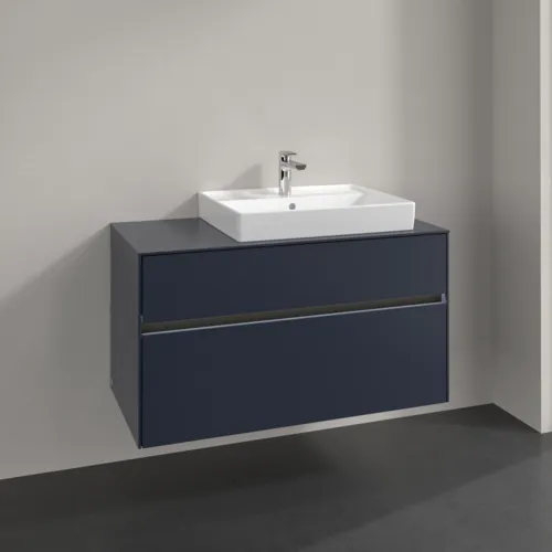 Obrázek VILLEROY BOCH Collaro vanity unit, with lighting, 2 pull-outs, 1000 x 548 x 500 mm, Marine Blue / Marine Blue #C018B0VQ