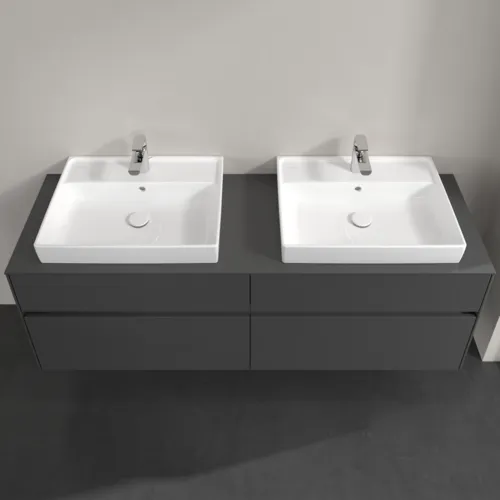 Bild von VILLEROY BOCH Collaro Waschbeckenunterschrank, mit Beleuchtung, 4 Auszüge, 1600 x 548 x 500 mm, Glossy Grey / Glossy Grey #C024B0FP
