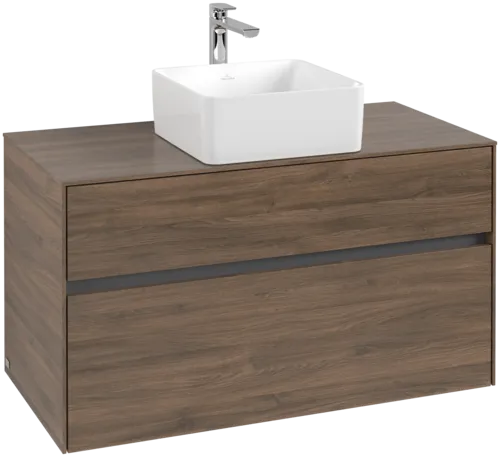 Bild von VILLEROY BOCH Collaro Waschbeckenunterschrank, 2 Auszüge, 1000 x 548 x 500 mm, Arizona Oak / Arizona Oak #C03800VH