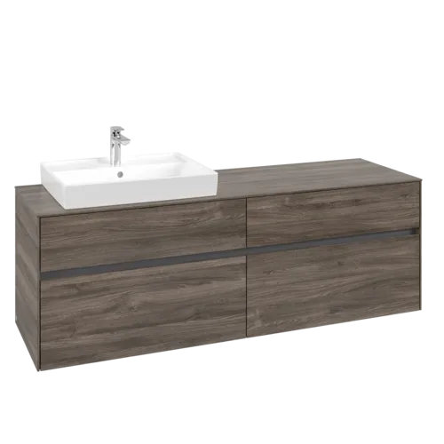 Bild von VILLEROY BOCH Collaro Waschbeckenunterschrank, 4 Auszüge, 1600 x 548 x 500 mm, Stone Oak #C02200RK