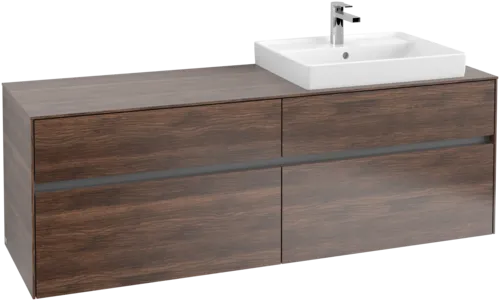 Bild von VILLEROY BOCH Collaro Waschbeckenunterschrank, 4 Auszüge, 1600 x 548 x 500 mm, Arizona Oak / Arizona Oak #C02300VH