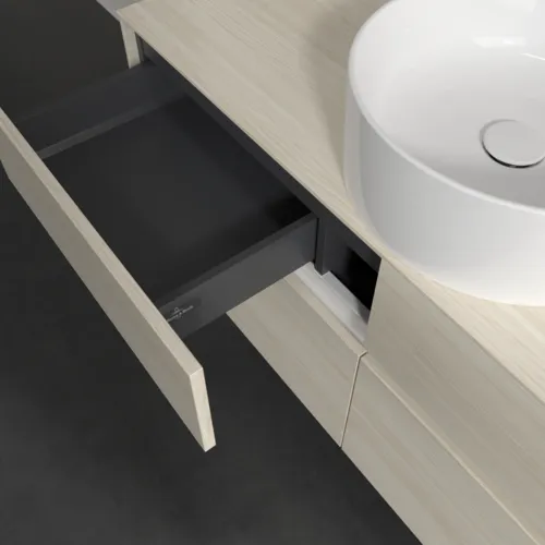 Picture of VILLEROY BOCH Collaro vanity unit, 4 pull-outs, 1200 x 548 x 500 mm, White Oak / White Oak #C04100AA