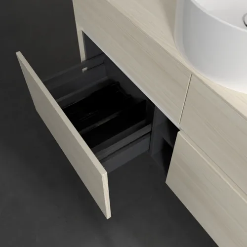 Picture of VILLEROY BOCH Collaro vanity unit, 4 pull-outs, 1200 x 548 x 500 mm, White Oak / White Oak #C04100AA