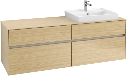 Bild von VILLEROY BOCH Collaro Waschbeckenunterschrank, 4 Auszüge, 1600 x 548 x 500 mm, Nordic Oak / Nordic Oak #C02300VJ