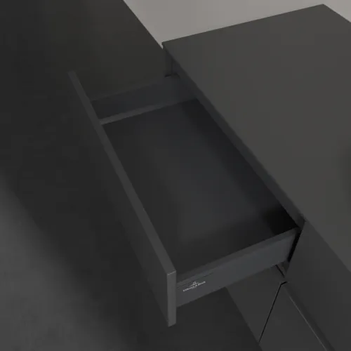Bild von VILLEROY BOCH Collaro Waschbeckenunterschrank, 4 Auszüge, 1200 x 548 x 500 mm, Glossy Grey / Glossy Grey #C04300FP
