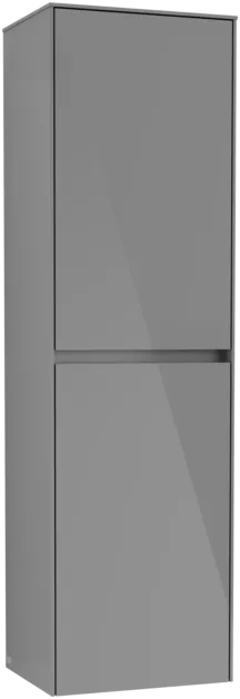 Bild von VILLEROY BOCH Collaro Hochschrank, 2 Türen, 454 x 1538 x 347 mm, Glossy Grey / Glossy Grey #C03400FP
