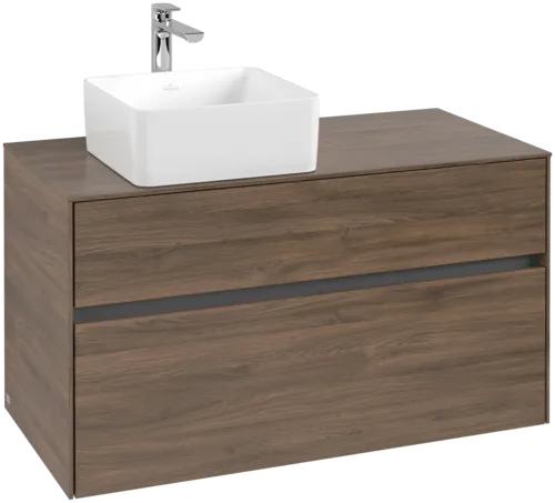 Bild von VILLEROY BOCH Collaro Waschbeckenunterschrank, 2 Auszüge, 1000 x 548 x 500 mm, Arizona Oak / Arizona Oak #C03900VH