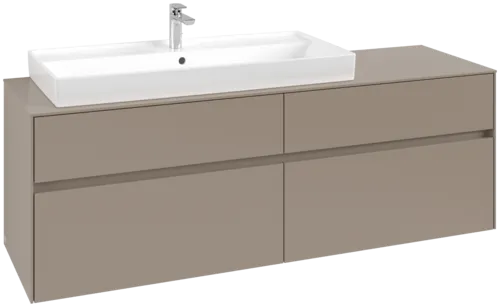 Bild von VILLEROY BOCH Collaro Waschbeckenunterschrank, 4 Auszüge, 1600 x 548 x 500 mm, Taupe / Taupe #C02900VM