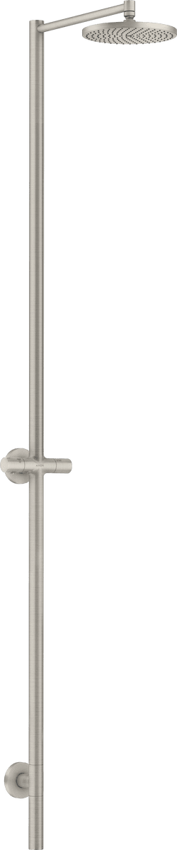 Bild von HANSGROHE AXOR Starck Nature Duschsäule mit Kopfbrause 240 1jet ohne Handbrause #12671800 - Edelstahl Optic
