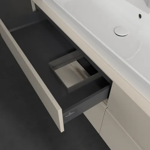 Bild von VILLEROY BOCH Collaro Waschbeckenunterschrank, 4 Auszüge, 1600 x 548 x 500 mm, Cashmere Grey / Cashmere Grey #C02900VN
