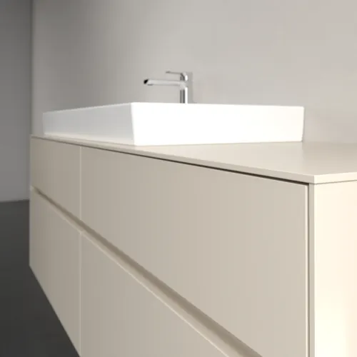 Bild von VILLEROY BOCH Collaro Waschbeckenunterschrank, 4 Auszüge, 1600 x 548 x 500 mm, Cashmere Grey / Cashmere Grey #C02900VN