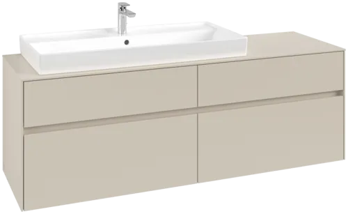 Bild von VILLEROY BOCH Collaro Waschbeckenunterschrank, 4 Auszüge, 1600 x 548 x 500 mm, Cashmere Grey / Cashmere Grey #C02900VN