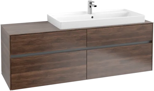 Bild von VILLEROY BOCH Collaro Waschbeckenunterschrank, 4 Auszüge, 1600 x 548 x 500 mm, Arizona Oak / Arizona Oak #C03000VH