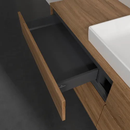 Bild von VILLEROY BOCH Collaro Waschbeckenunterschrank, mit Beleuchtung, 4 Auszüge, 1600 x 548 x 500 mm, Kansas Oak #C025B0RH