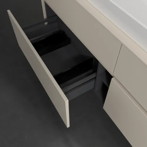 Bild von VILLEROY BOCH Collaro Waschbeckenunterschrank, 4 Auszüge, 1600 x 548 x 500 mm, Cashmere Grey / Cashmere Grey #C03100VN