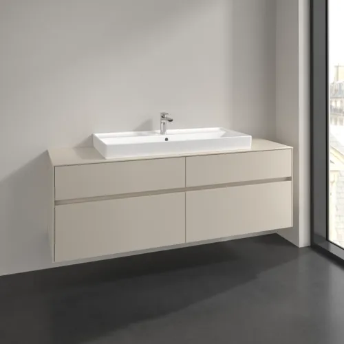 Bild von VILLEROY BOCH Collaro Waschbeckenunterschrank, 4 Auszüge, 1600 x 548 x 500 mm, Cashmere Grey / Cashmere Grey #C03100VN