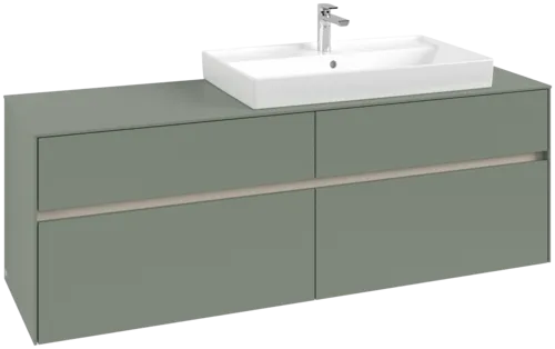 Bild von VILLEROY BOCH Collaro Waschbeckenunterschrank, 4 Auszüge, 1600 x 548 x 500 mm, Soft Green / Soft Green #C02700AF
