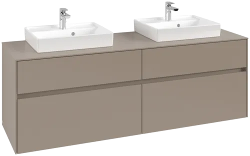 Bild von VILLEROY BOCH Collaro Waschbeckenunterschrank, 4 Auszüge, 1600 x 548 x 500 mm, Taupe / Taupe #C02100VM