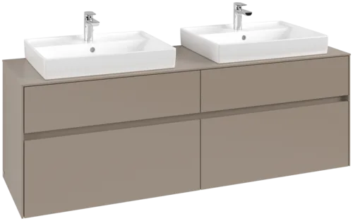 Bild von VILLEROY BOCH Collaro Waschbeckenunterschrank, 4 Auszüge, 1600 x 548 x 500 mm, Taupe / Taupe #C02400VM