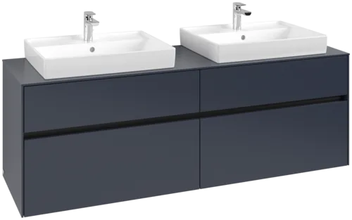 Bild von VILLEROY BOCH Collaro Waschbeckenunterschrank, 4 Auszüge, 1600 x 548 x 500 mm, Marine Blue / Marine Blue #C02400VQ