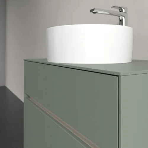 Bild von VILLEROY BOCH Collaro Waschbeckenunterschrank, mit Beleuchtung, 2 Auszüge, 800 x 548 x 500 mm, Soft Green / Soft Green #C037B0AF