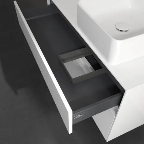 Bild von VILLEROY BOCH Collaro Waschbeckenunterschrank, 2 Auszüge, 1000 x 548 x 500 mm, Glossy White / Glossy White #C04000DH
