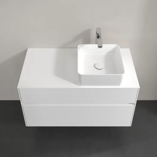 Bild von VILLEROY BOCH Collaro Waschbeckenunterschrank, 2 Auszüge, 1000 x 548 x 500 mm, Glossy White / Glossy White #C04000DH