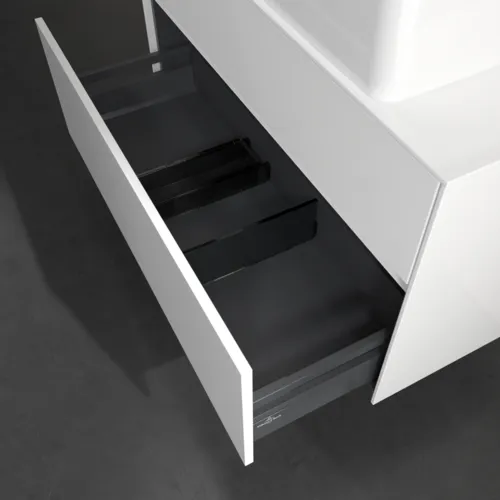 Bild von VILLEROY BOCH Collaro Waschbeckenunterschrank, 2 Auszüge, 1000 x 548 x 500 mm, Glossy White / Glossy White #C04000DH