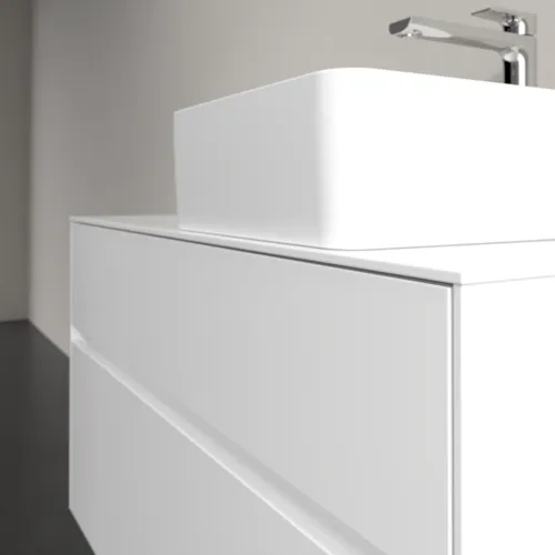 Bild von VILLEROY BOCH Collaro Waschbeckenunterschrank, 2 Auszüge, 1000 x 548 x 500 mm, Glossy White / Glossy White #C04000DH
