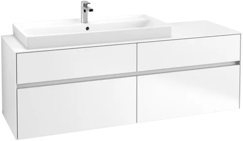 Bild von VILLEROY BOCH Collaro Waschbeckenunterschrank, 4 Auszüge, 1600 x 548 x 500 mm, White Matt / White Matt #C02900MS