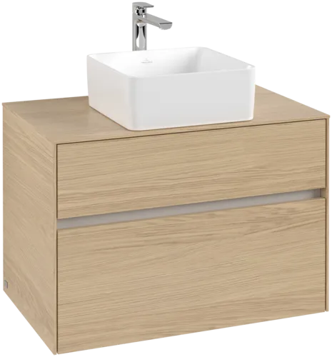 Bild von VILLEROY BOCH Collaro Waschbeckenunterschrank, 2 Auszüge, 800 x 548 x 500 mm, Nordic Oak / Nordic Oak #C03700VJ