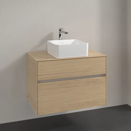 Bild von VILLEROY BOCH Collaro Waschbeckenunterschrank, 2 Auszüge, 800 x 548 x 500 mm, Nordic Oak / Nordic Oak #C03700VJ