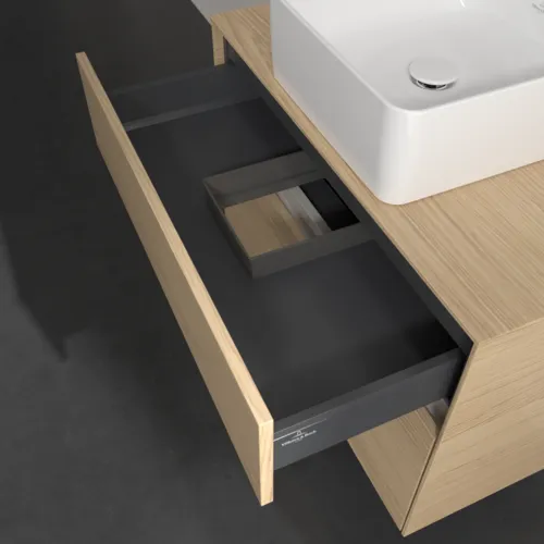 Bild von VILLEROY BOCH Collaro Waschbeckenunterschrank, 2 Auszüge, 800 x 548 x 500 mm, Nordic Oak / Nordic Oak #C03700VJ
