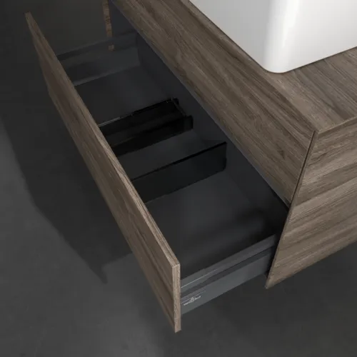 Bild von VILLEROY BOCH Collaro Waschbeckenunterschrank, mit Beleuchtung, 2 Auszüge, 1000 x 548 x 500 mm, Stone Oak #C040B0RK