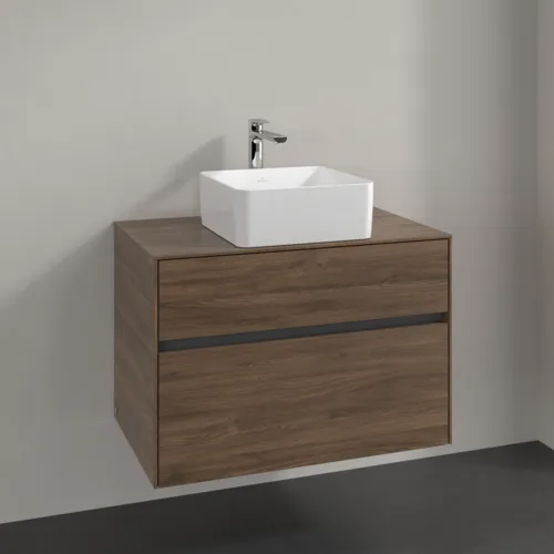 Bild von VILLEROY BOCH Collaro Waschbeckenunterschrank, 2 Auszüge, 800 x 548 x 500 mm, Arizona Oak / Arizona Oak #C03700VH