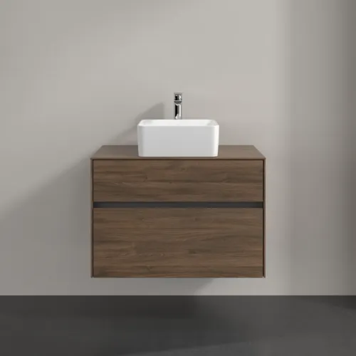 Bild von VILLEROY BOCH Collaro Waschbeckenunterschrank, 2 Auszüge, 800 x 548 x 500 mm, Arizona Oak / Arizona Oak #C03700VH