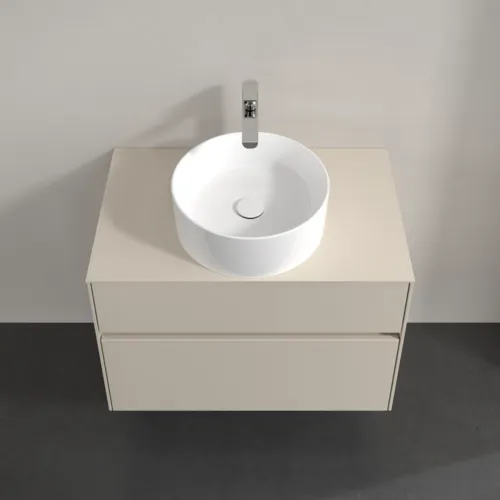 Bild von VILLEROY BOCH Collaro Waschbeckenunterschrank, 2 Auszüge, 800 x 548 x 500 mm, Cashmere Grey / Cashmere Grey #C03700VN