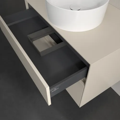Bild von VILLEROY BOCH Collaro Waschbeckenunterschrank, 2 Auszüge, 800 x 548 x 500 mm, Cashmere Grey / Cashmere Grey #C03700VN