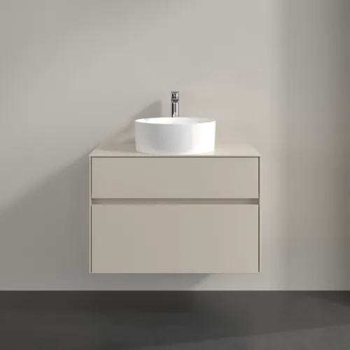 Bild von VILLEROY BOCH Collaro Waschbeckenunterschrank, 2 Auszüge, 800 x 548 x 500 mm, Cashmere Grey / Cashmere Grey #C03700VN