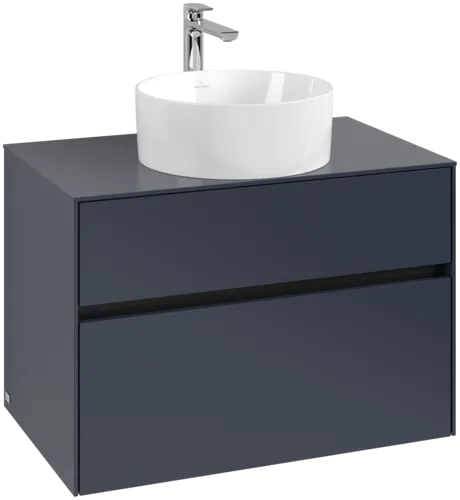 Bild von VILLEROY BOCH Collaro Waschbeckenunterschrank, 2 Auszüge, 800 x 548 x 500 mm, Marine Blue / Marine Blue #C03700VQ
