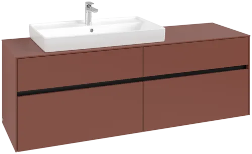 Bild von VILLEROY BOCH Collaro Waschbeckenunterschrank, 4 Auszüge, 1600 x 548 x 500 mm, Wine Red / Wine Red #C02600AH