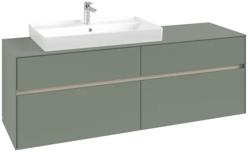 Bild von VILLEROY BOCH Collaro Waschbeckenunterschrank, 4 Auszüge, 1600 x 548 x 500 mm, Soft Green / Soft Green #C02600AF