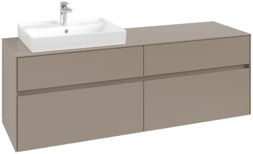 Bild von VILLEROY BOCH Collaro Waschbeckenunterschrank, 4 Auszüge, 1600 x 548 x 500 mm, Taupe / Taupe #C02200VM