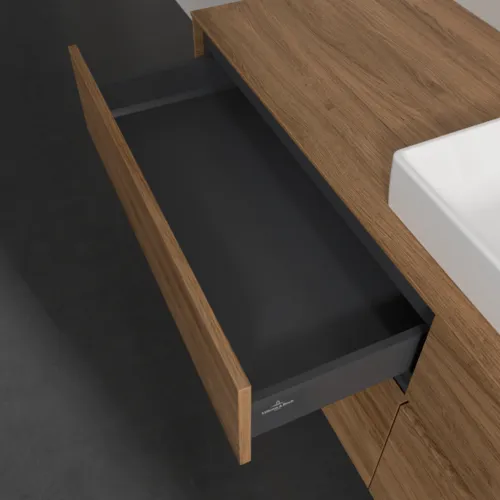Obrázek VILLEROY BOCH Toaletní skříňka Collaro, s osvětlením, 4 výsuvy, 1600 x 548 x 500 mm, dub Kansas #C027B0RH