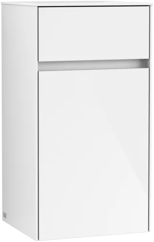 Bild von VILLEROY BOCH Collaro Seitenschrank, 1 Tür, 1 Schublade, 404 x 748 x 349 mm, Glossy White / Glossy White #C03201DH
