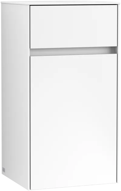 Bild von VILLEROY BOCH Collaro Seitenschrank, 1 Tür, 1 Schublade, 404 x 748 x 349 mm, White Matt / White Matt #C03201MS