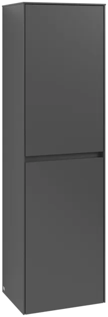 Bild von VILLEROY BOCH Collaro Hochschrank, 2 Türen, 454 x 1538 x 347 mm, Graphite / Graphite #C03401VR