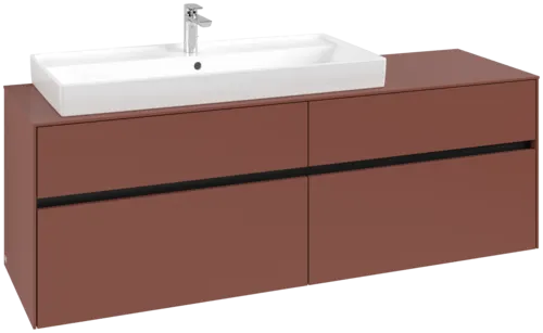 Bild von VILLEROY BOCH Collaro Waschbeckenunterschrank, 4 Auszüge, 1600 x 548 x 500 mm, Wine Red / Wine Red #C02900AH